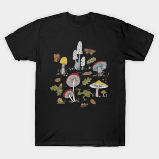 Forest Floor - fun fungus pattern by Cecca Designs T-Shirt